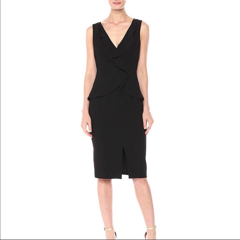 Black Halo Bishop Sheath Dress